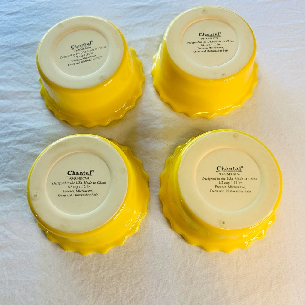 Yellow Ceramic Ramekin Set - Picture 2 of 3